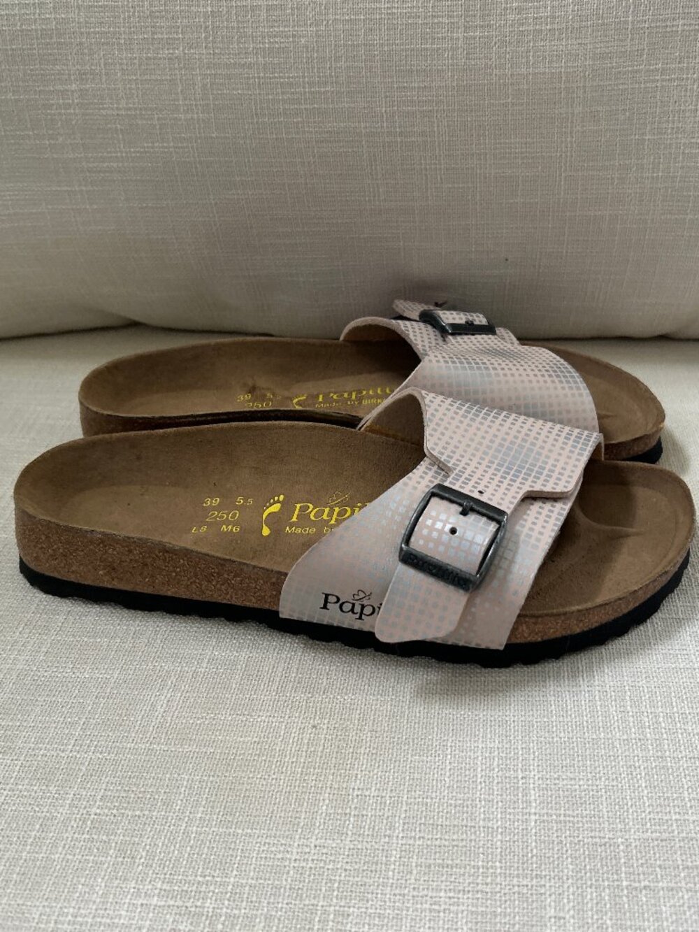 NWT Birkenstock Papillio ~ Catalina Cushion Buckle Strap Sandal ~ 39 ~ sz. 8 - Picture 2 of 9